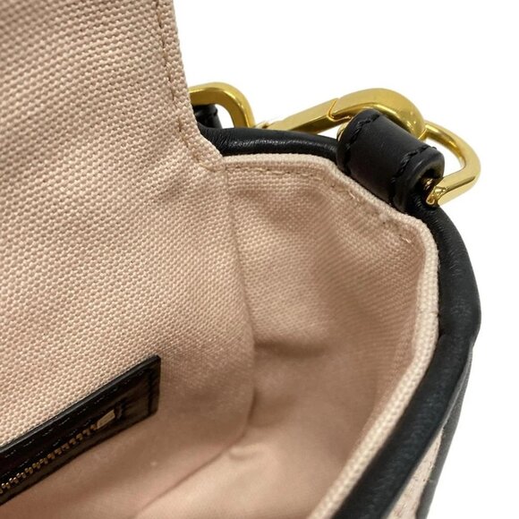 Auth FENDI Mamma Baguette/Zucca Pattern 8BR600 Pink Beige Black Jacquard Leather - Picture 15 of 16